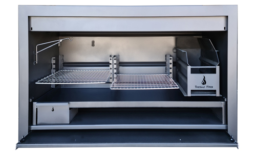 Professional 1200 mm braai - 
304 stainless view closed